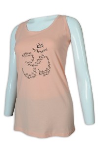 VT223 custom-made women's net color vest T-shirt vest T-shirt supplier
